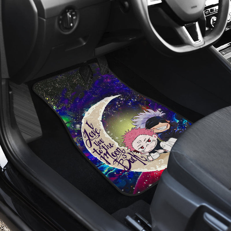 Jujutsu Kaisen Gojo Sakuna Chibi Anime Love You To The Moon Galaxy Car Mats Nearkii