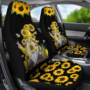 Best Sunflower Gnome With Bee Seat Covers Car Decor Car Protector Nearkii