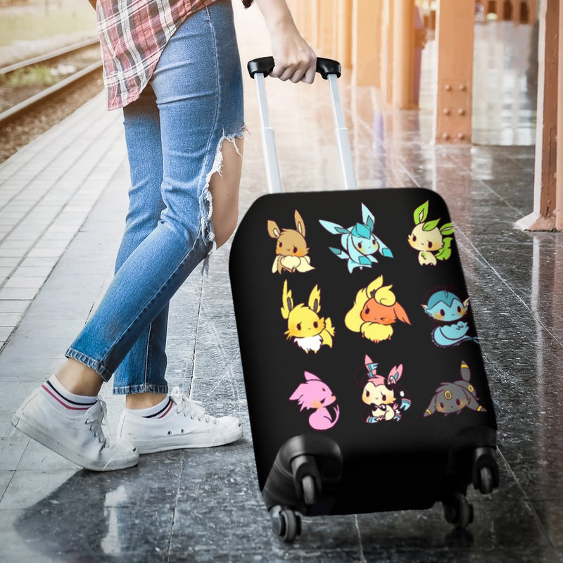 Cute Eevee Luggage Cover Suitcase Protector Nearkii