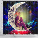 Sailor Moon Anime Love You To The Moon Galaxy Shower Curtain Nearkii