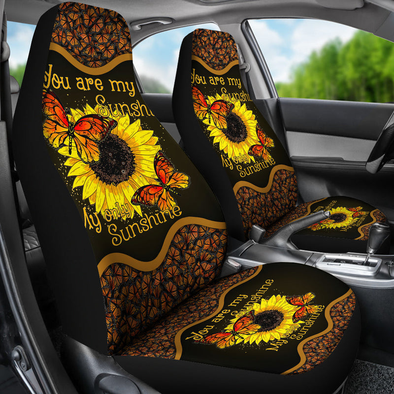 You Are My Sunshine Sunflower Butterfly Car Seat Cover Nearkii