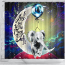 Elephant Love You To The Moon Galaxy Shower Curtain Nearkii