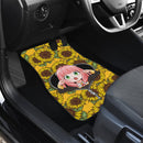 Anya Spy X Family Sunflower Zip Car Floor Mats Car Accessories Nearkii