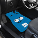 M&M Chocolate Green Front And Back Car Mats Nearkii
