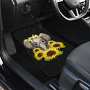 Sunflowers Elephant Sunflowers Front And Back Car Mats (Set Of 4) Nearkii