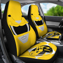 Mighty Morphin Power Rangers Yellow Premium Custom Car Seat Covers Decor Protectors Nearkii