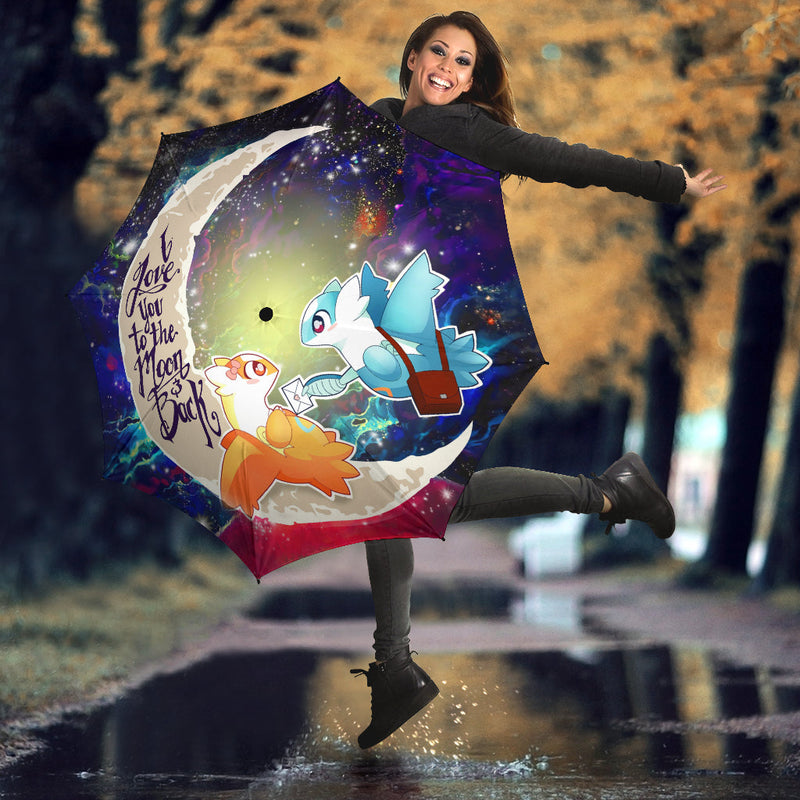 Pokemon Couple Latios Latias Love You To The Moon Galaxy Umbrella Nearkii