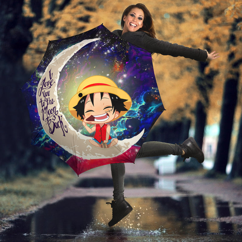 Luffy One Piece Love You To The Moon Galaxy Umbrella Nearkii