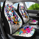 Best Tiger Watercolor Painting Premium Custom Car Seat Covers Decor Protector Nearkii