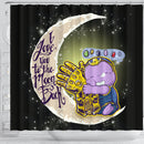 Cute Thanos Shower Curtain Nearkii
