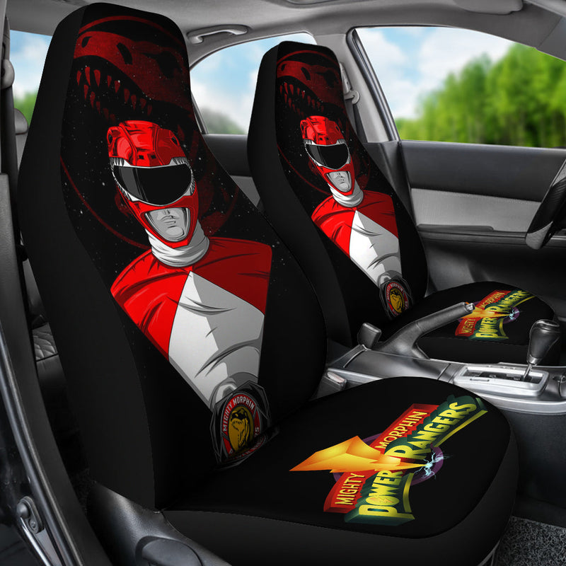 Red New Mighty Morphin Power Rangers Premium Custom Car Seat Covers Decor Protectors Nearkii