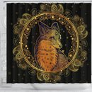 Mandala Fox Shower Curtain Nearkii