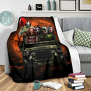 Pennywise And Friends Halloween Moonlight Premium Blanket Nearkii