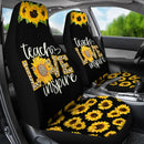 Best Teach Love Inspire Cute Sunflower Seat Covers Car Decor Car Protector Nearkii