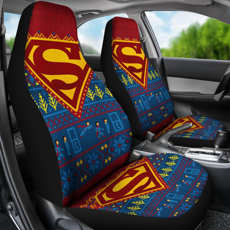 Superman Christmas Premium Custom Car Seat Covers Decor Protectors Nearkii
