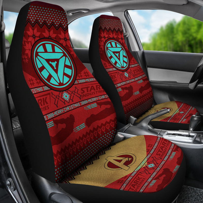 Iron Man Christmas Premium Custom Car Seat Covers Decor Protectors Nearkii