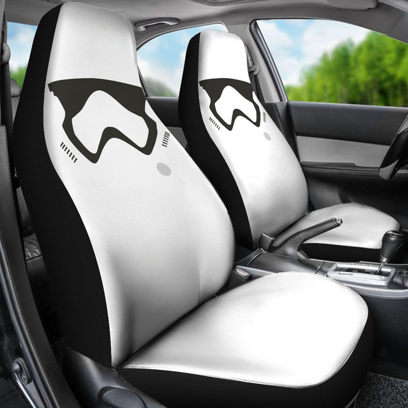 Stormstrooper Face Premium Custom Car Seat Covers Decor Protectors Nearkii