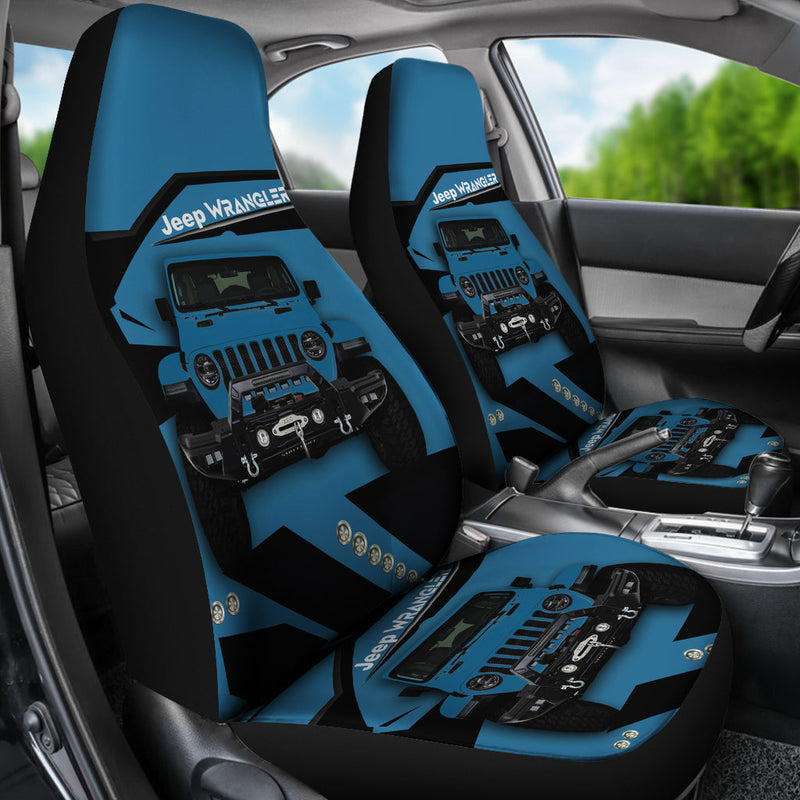 Jeep Blue Premium Custom Car Seat Covers Decor Protectors Nearkii