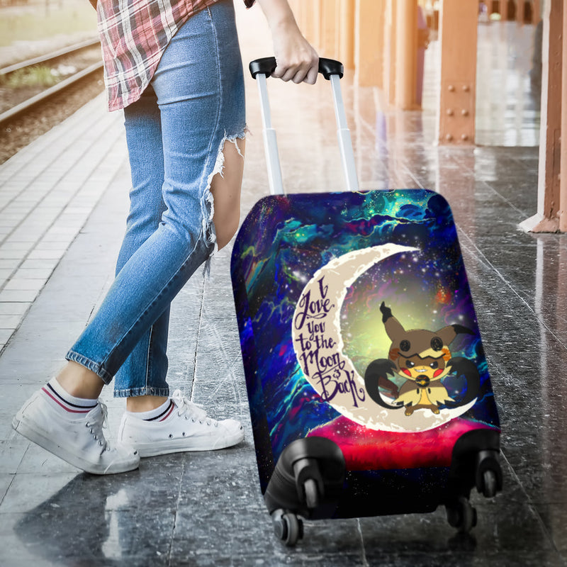 Pikachu Horro 1 Love You To The Moon Galaxy Luggage Cover Suitcase Protector Nearkii