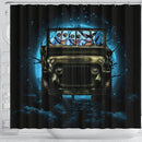 Squirtle Gangster Pokemon Halloween Moonlight Shower Curtain Nearkii