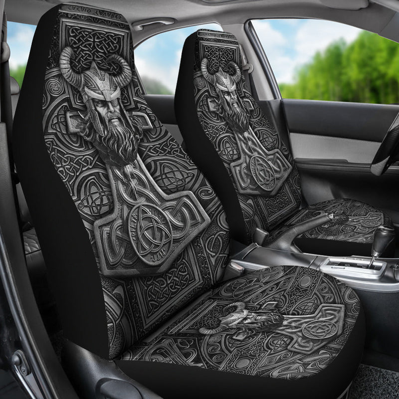 Viking Odin Hammer Premium Custom Car Seat Covers Decor Protectors Nearkii