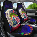 Stitch Angel Love You To The Moon Galaxy Premium Custom Car Seat Covers Decor Protectors Nearkii