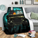 Totoro No Face Ghibli Ride Jeep Halloween Funny Anime Premium Blanket Nearkii