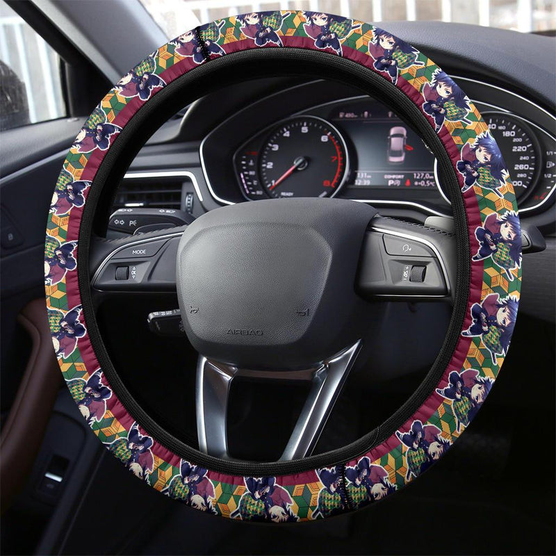 Giyu Tomioka Demon Slayer Anime Car Steering Wheel Cover 7 Nearkii