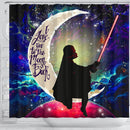 Star War Love You To The Moon Galaxy Shower Curtain Nearkii