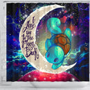 Squirtle Pokemon Love You To The Moon Galaxy Shower Curtain Nearkii