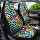 Best Colored Square Spiral Pattern Premium Custom Car Seat Covers Decor Protector Nearkii