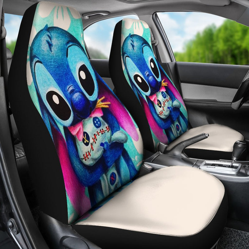 Stitch Hug Car Premium Custom Car Seat Covers Decor Protectors Nearkii