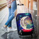 Godzilla Love Love You To The Moon Galaxy Luggage Cover Suitcase Protector Nearkii