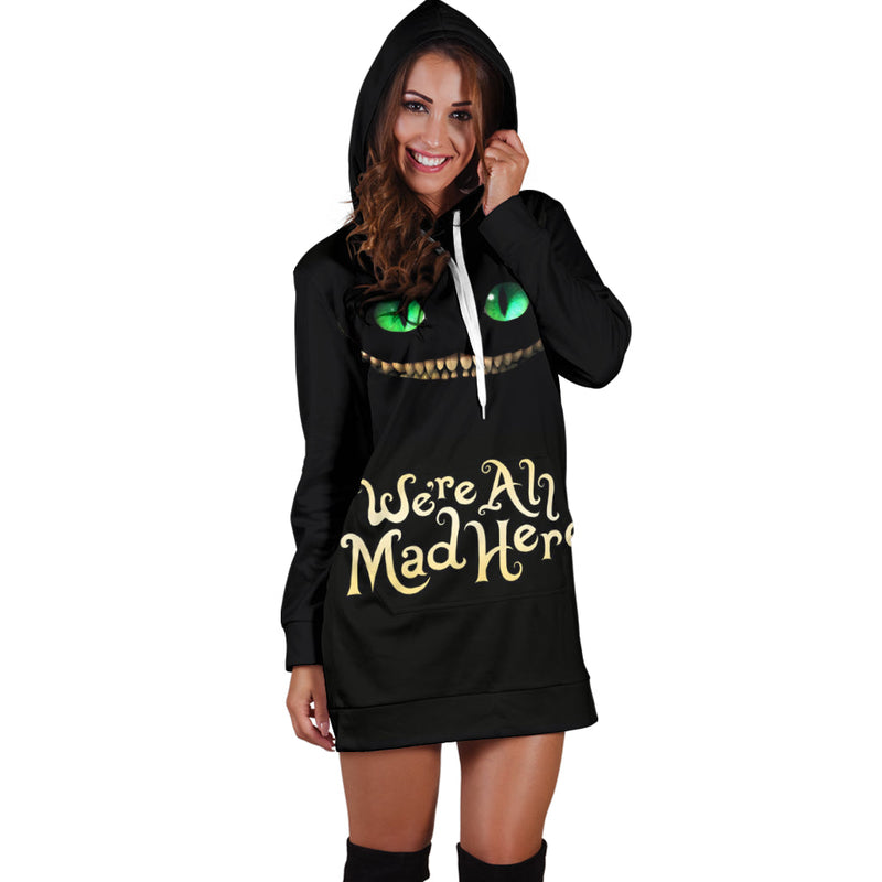 Cheshire Cat Alice In Wonderland Hoodie Dress