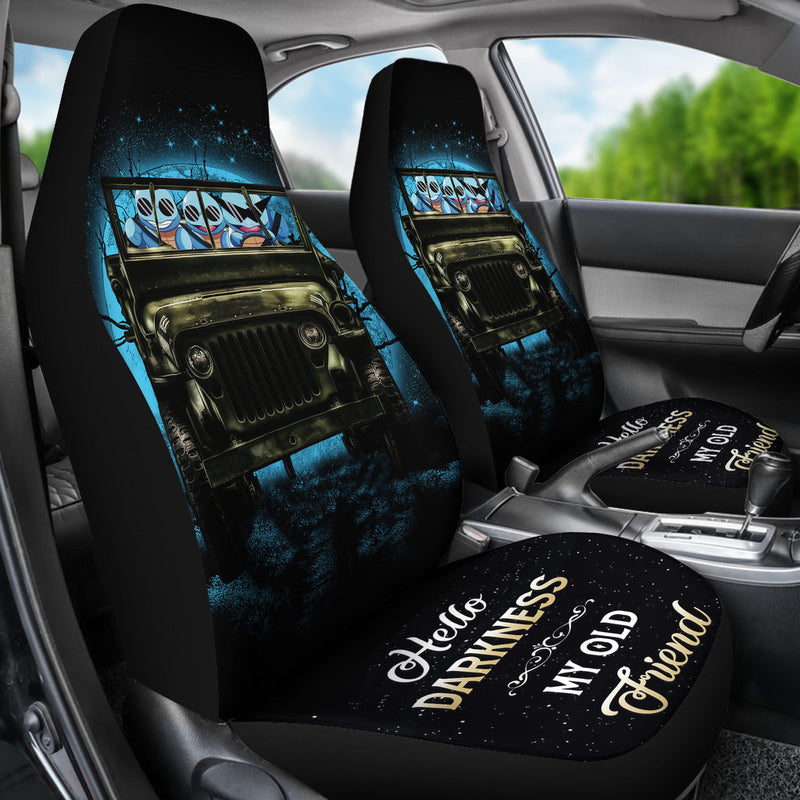 Squirtle Gangster Pokemon Ride Jeep Moonlight Halloween Funny Premium Custom Car Seat Covers Decor Protectors Nearkii