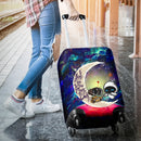 Wall - E Couple Love You To The Moon Galaxy Luggage Cover Suitcase Protector Nearkii