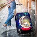 Legend Of Zelda Couple Chibi Couple Love You To The Moon Galaxy Luggage Cover Suitcase Protector Nearkii