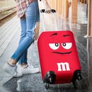 M&M Chocolate Red Luggage Cover Suitcase Protector Nearkii