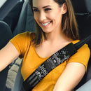 Halloween American Flag Black Jeep Girl Car Seat Belt Cover Custom Car Accessories Nearkii