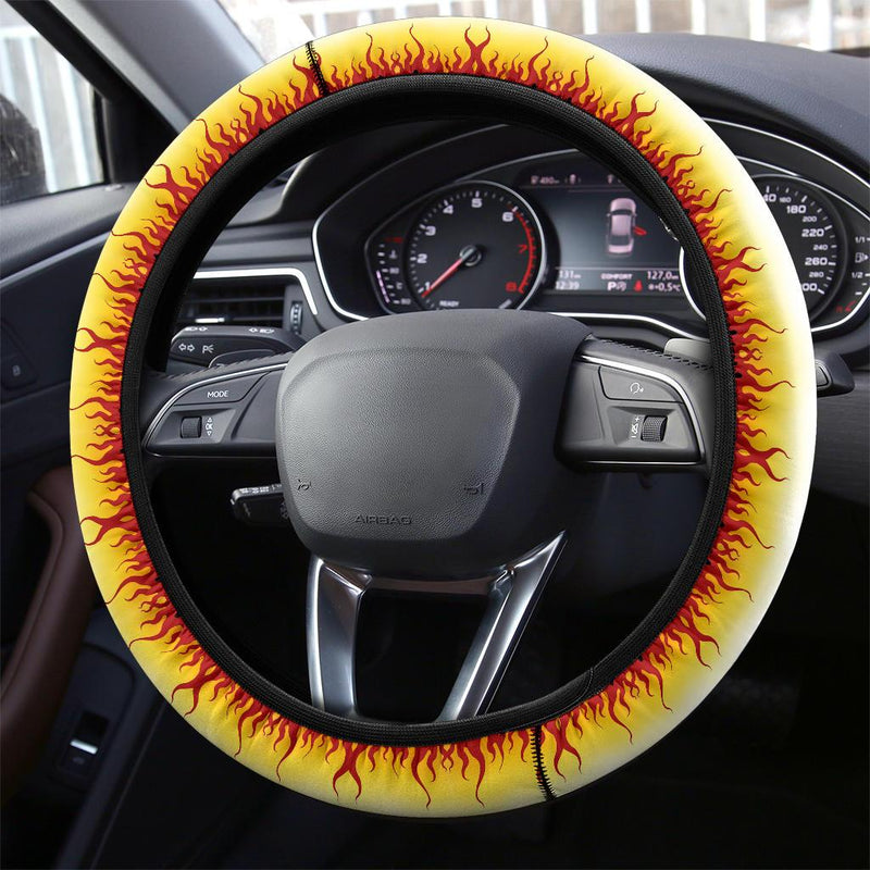 Rengoku Kyoxjuror Demon Slayer Anime Car Steering Wheel Cover 1 Nearkii