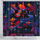 Lofi Fish Sad Anime Girl Shower Curtain Nearkii