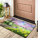 Anime Landscape Butterfly Doormat Nearkii