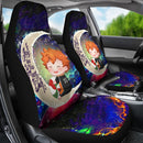 Cute Hinata Haikyuu Love You To The Moon Galaxy Car Seat Covers