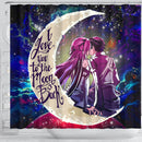 Sao Sword Art Online Asuna Kirito Love You To The Moon Galaxy Shower Curtain Nearkii