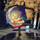 Cute Eevee Pokemon Couple Love You To The Moon Galaxy Umbrella Nearkii