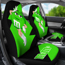 M&M's Candy Ice Cream Cones Chocolate Green Car Seat Covers Custom Car Accessories Nearkii