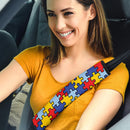 Autism Skin Pattern Premium Custom Car Seat Belt Covers Nearkii