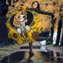 Lovely Beagle Sunflower Zipper Umbrella Nearkii