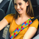 Autism Awareness Puzzle Premium Custom Car Seat Belt Covers Nearkii
