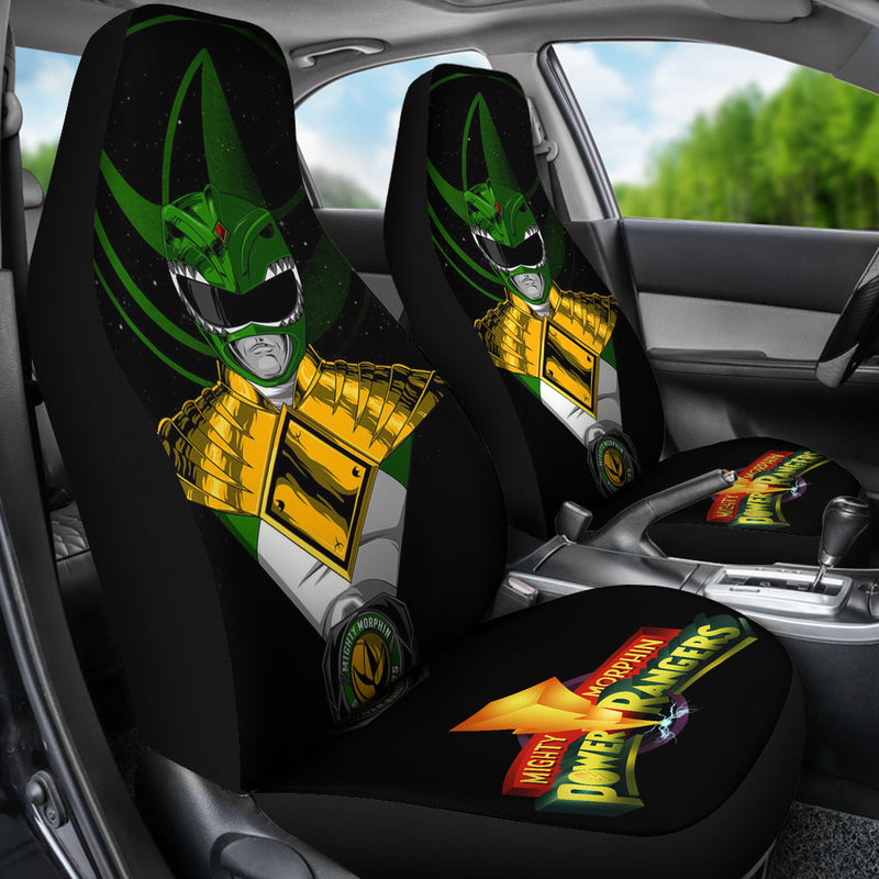 Green New Mighty Morphin Power Rangers Premium Custom Car Seat Covers Decor Protectors Nearkii